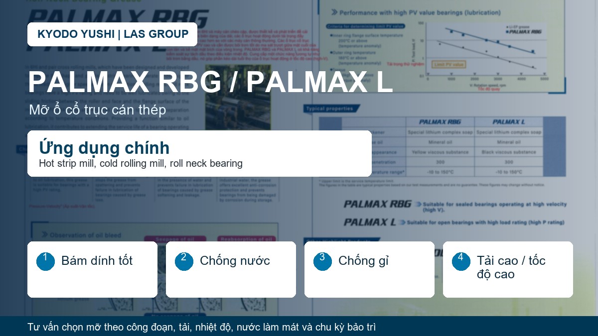 Mỡ Kyodo Yushi PALMAX L chính hãng cho ngành thép