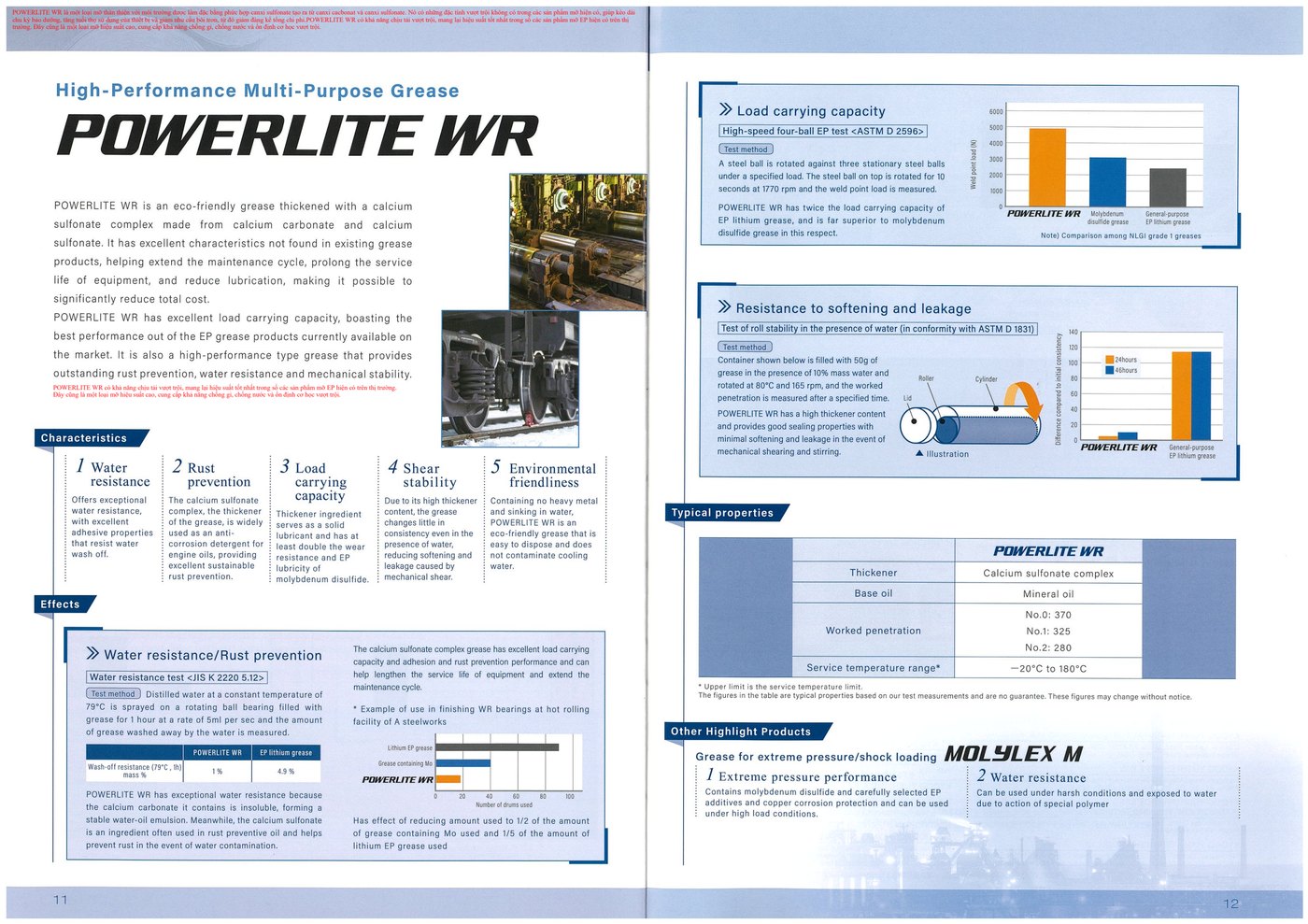 POWERLITE WR mỡ đa năng hiệu suất cao chịu nước và chịu tải